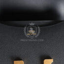 Hermes Constance 1-18 Black Epsom GHW