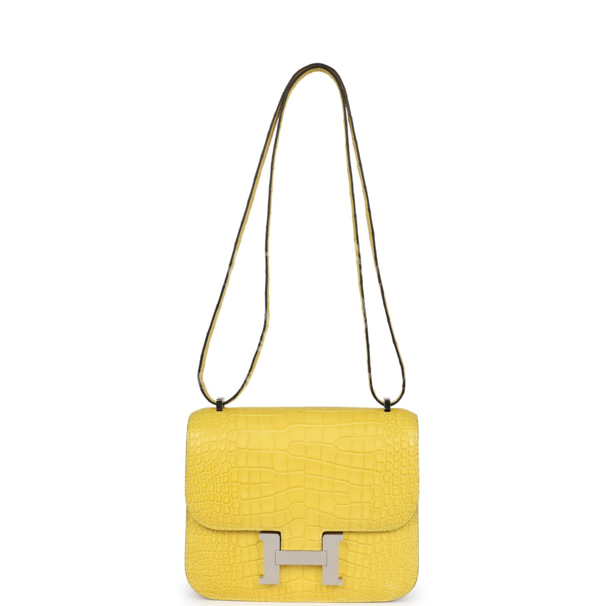 Hermes Constance 18 Mimosa Matte Alligator PHW — изображение 7