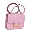 Hermes Constance 18 Mauve Sylvestre Epsom Rose GHW