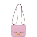 Hermes Constance 18 Mauve Sylvestre Epsom Rose GHW