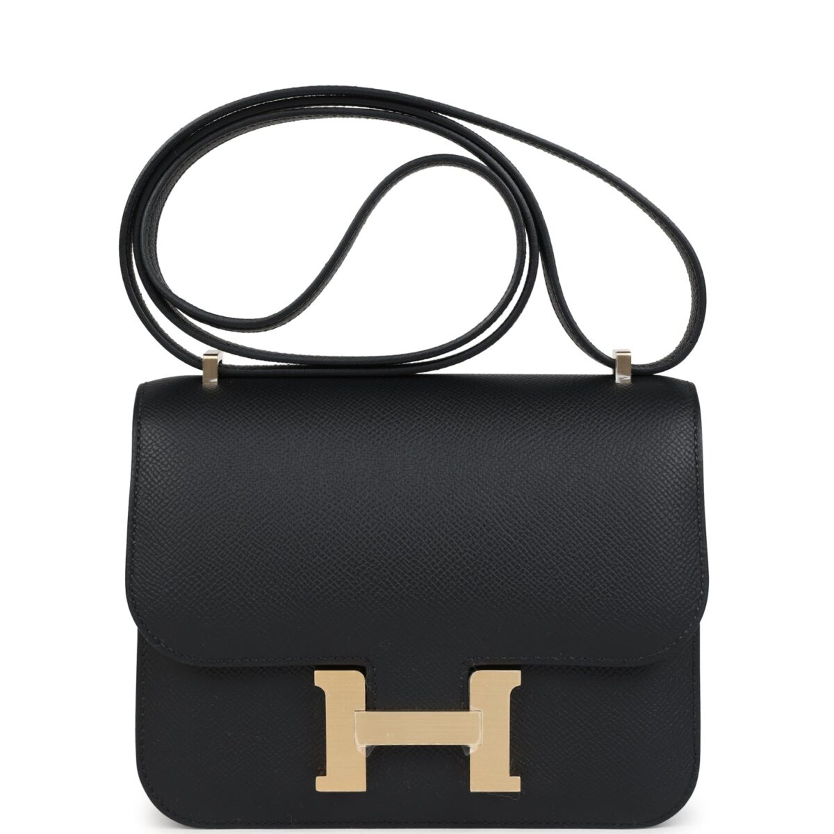 Hermes Constance 18 Black Epsom Brushed GHW