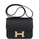 Hermes Constance 18 Black Epsom Brushed GHW
