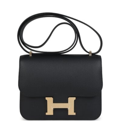 Hermes Constance 18 Black Epsom Brushed GHW