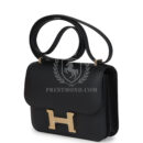 Hermes Constance 18 Black Epsom Brushed GHW