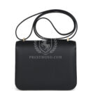 Hermes Constance 18 Black Epsom Brushed GHW