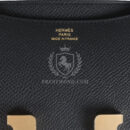 Hermes Constance 18 Black Epsom Brushed GHW