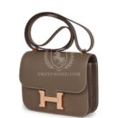 Hermes Constance 18 Etoupe Epsom Rose GHW
