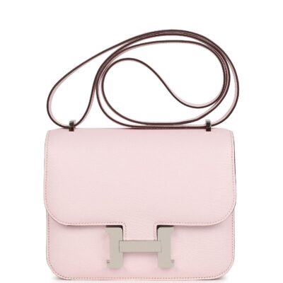 Hermes Constance 18 Rose Darling Chevre Mysore PHW
