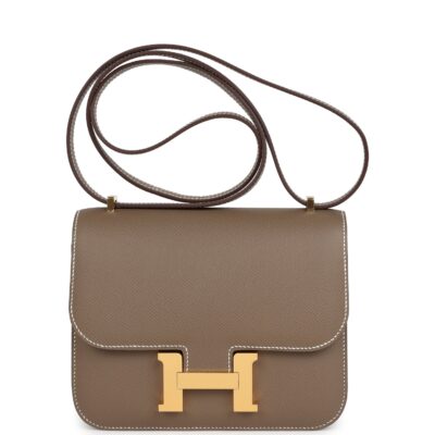 Hermes Constance 18 Etoupe Epsom GHW
