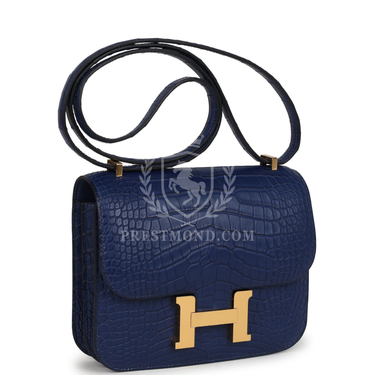 Hermes Constance 18 Bleu Saphir Matte Alligator GHW — изображение 2