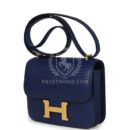 Hermes Constance 18 Bleu Saphir Matte Alligator GHW