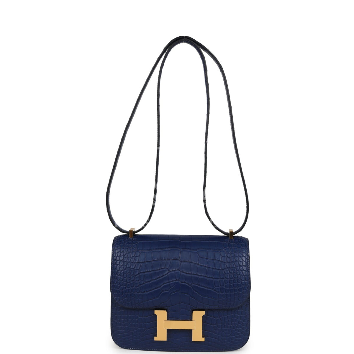 Hermes Constance 18 Bleu Saphir Matte Alligator GHW — изображение 7