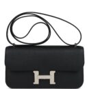Hermes Constance Elan Black Epsom PHW