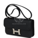 Hermes Constance Elan Black Epsom PHW