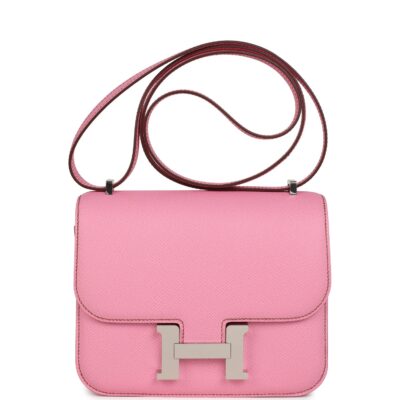 Hermes Constance 18 Bubblegum 5P Epsom PHW