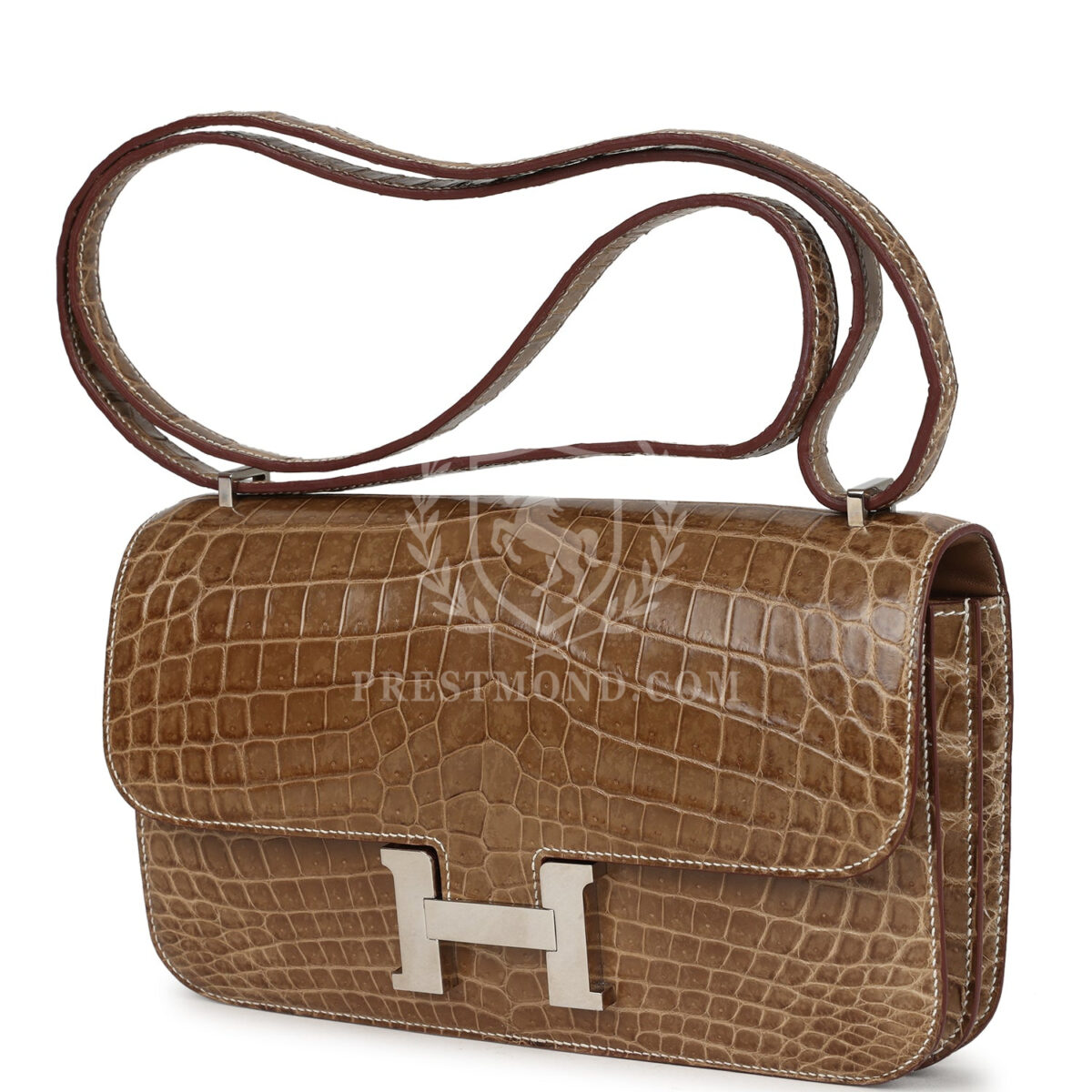 Hermes Constance Elan Ficelle Shiny Niloticus Crocodile PHW — изображение 5