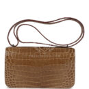Hermes Constance Elan Ficelle Shiny Niloticus Crocodile PHW