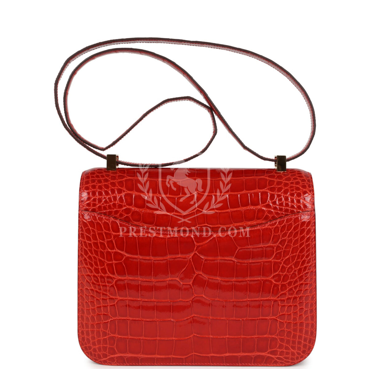 Hermes Constance 24 Geranium Shiny Alligator GHW — изображение 4