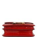 Hermes Constance 24 Geranium Shiny Alligator GHW