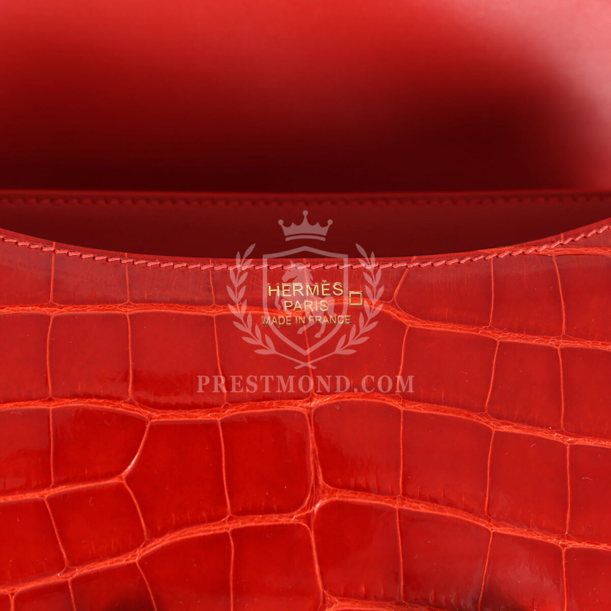Hermes Constance 24 Geranium Shiny Alligator GHW — изображение 8