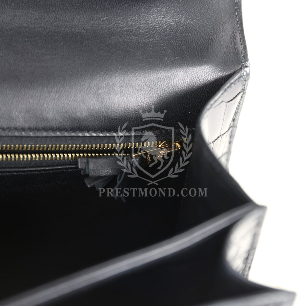 Hermes Constance 24 Black Shiny Niloticus Crocodile GHW — изображение 11