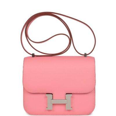 Hermes Constance 18 Rose Confetti Epsom PHW