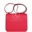 Hermes Constance 24 Rose Extreme Epsom GHW