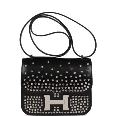 Hermes Constance 18 Clouté Black Box PHW