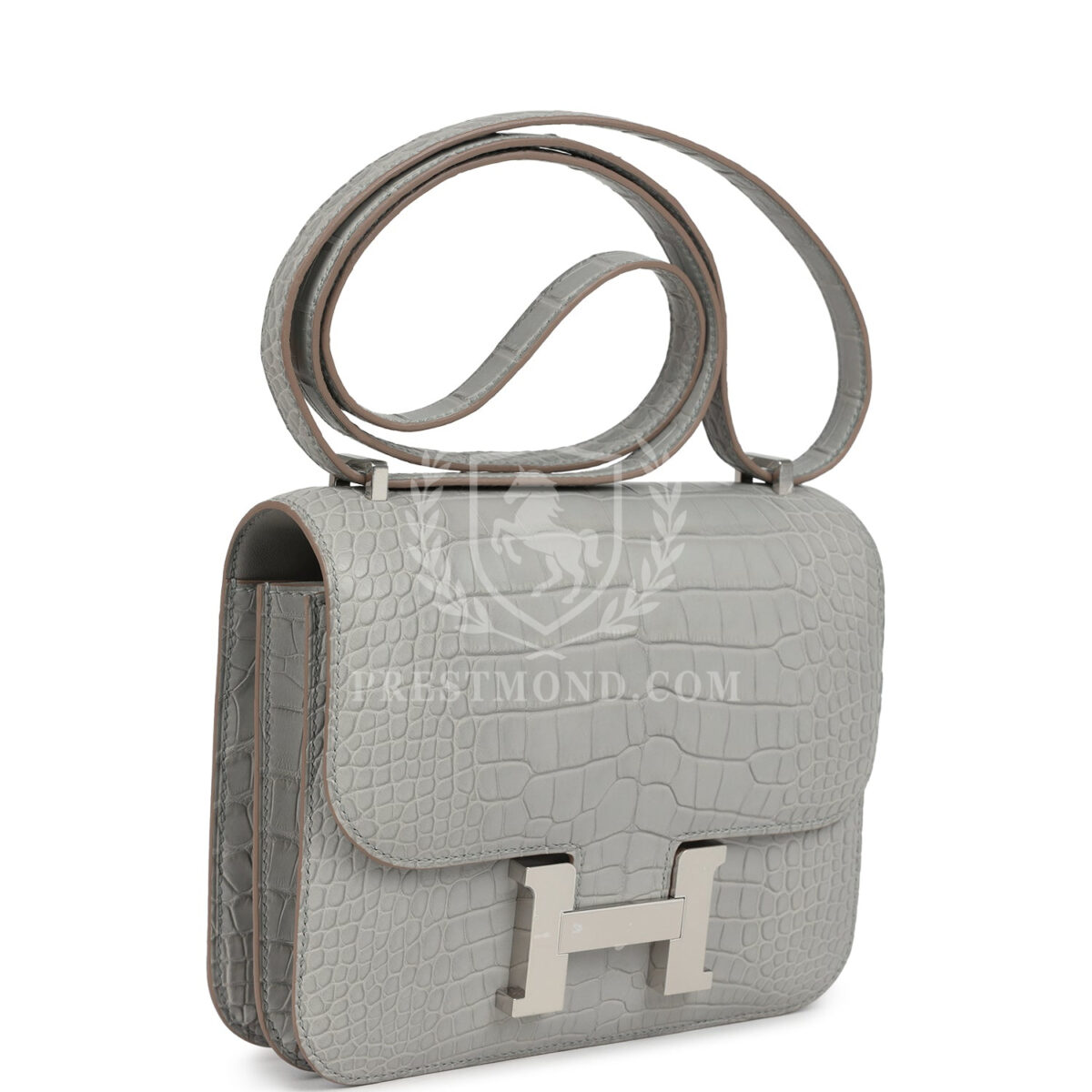 Hermes Constance 18 Gris Perle Matte Alligator PHW — изображение 2