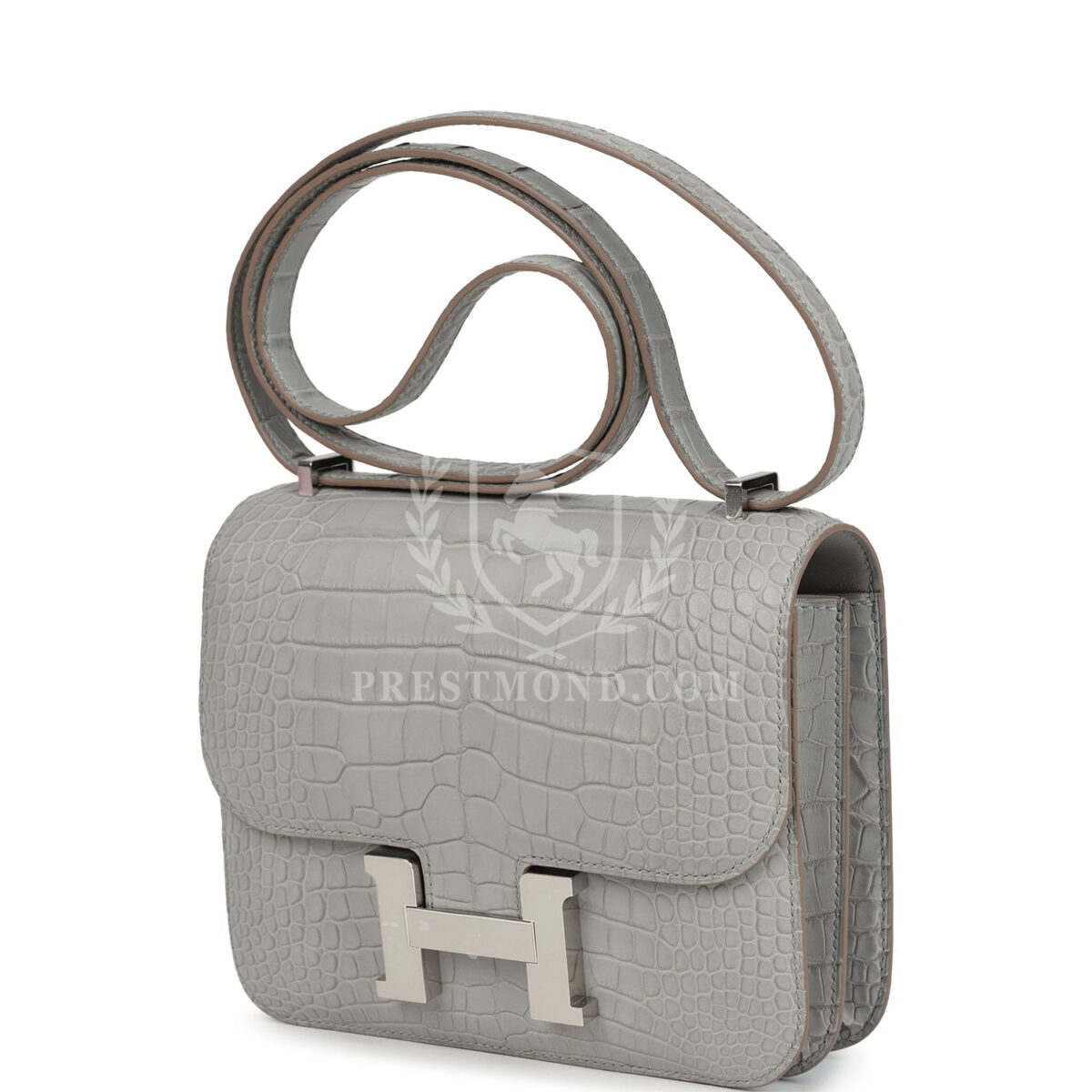 Hermes Constance 18 Gris Perle Matte Alligator PHW — изображение 5