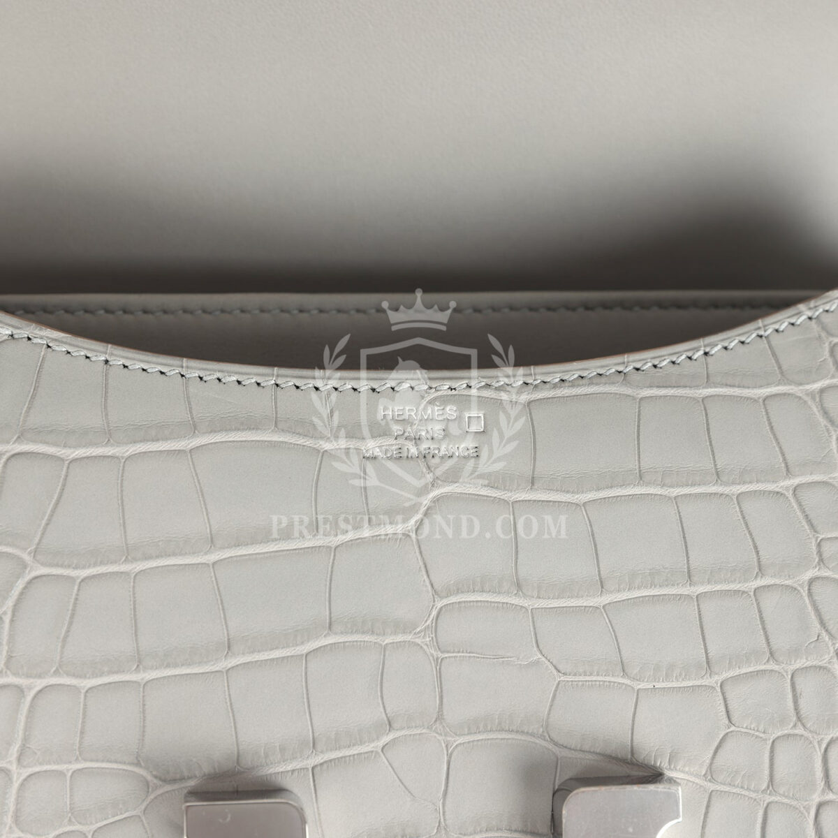 Hermes Constance 18 Gris Perle Matte Alligator PHW — изображение 8