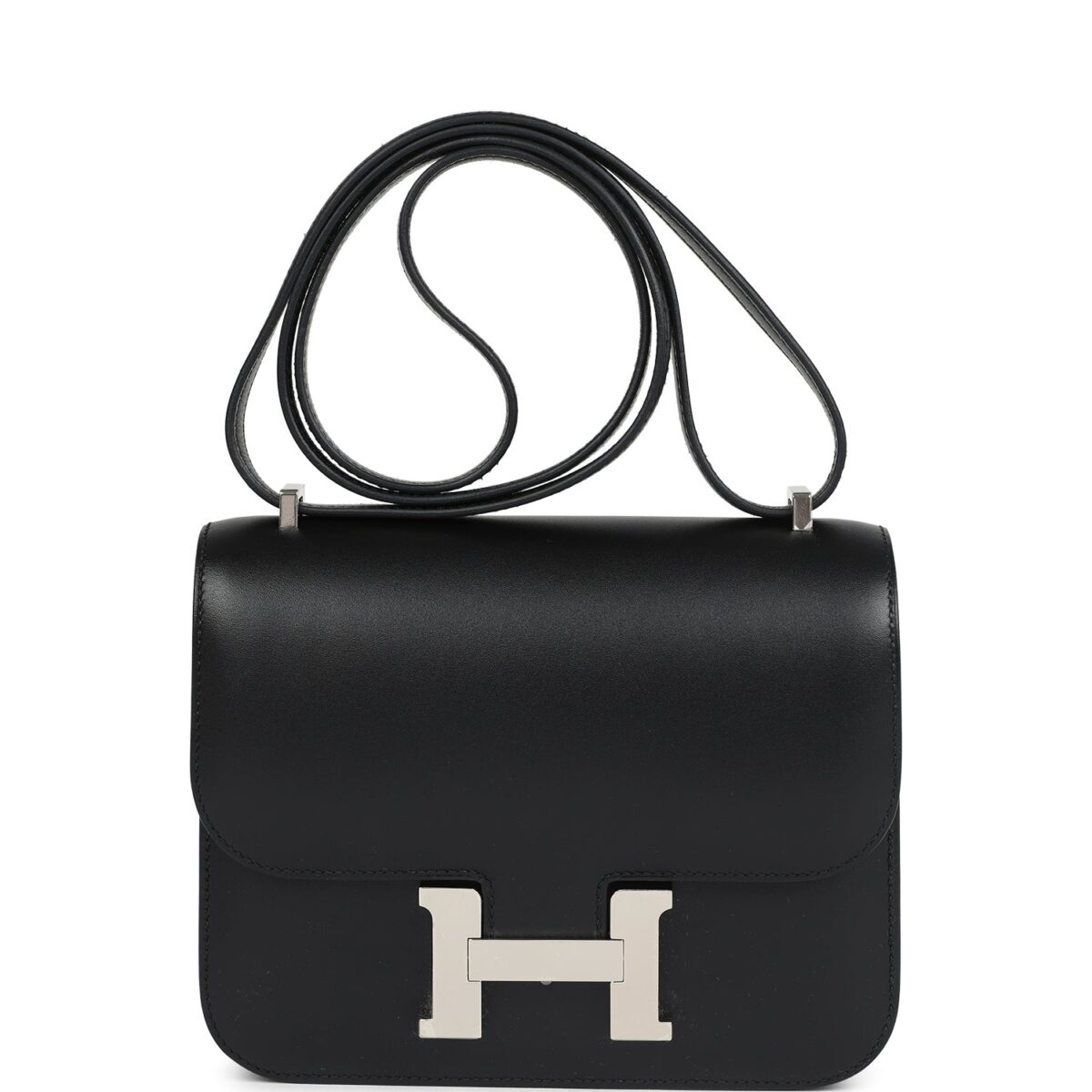 Hermes Constance 18 Black Tadelakt PHW