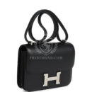 Hermes Constance 18 Black Tadelakt PHW