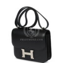 Hermes Constance 18 Black Tadelakt PHW
