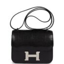Hermes Constance 18 Black Varanus Niloticus Lizard PHW