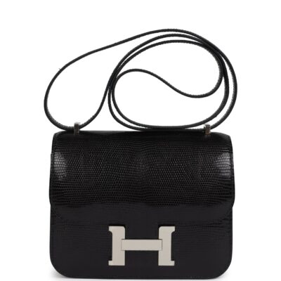 Hermes Constance 18 Black Varanus Niloticus Lizard PHW