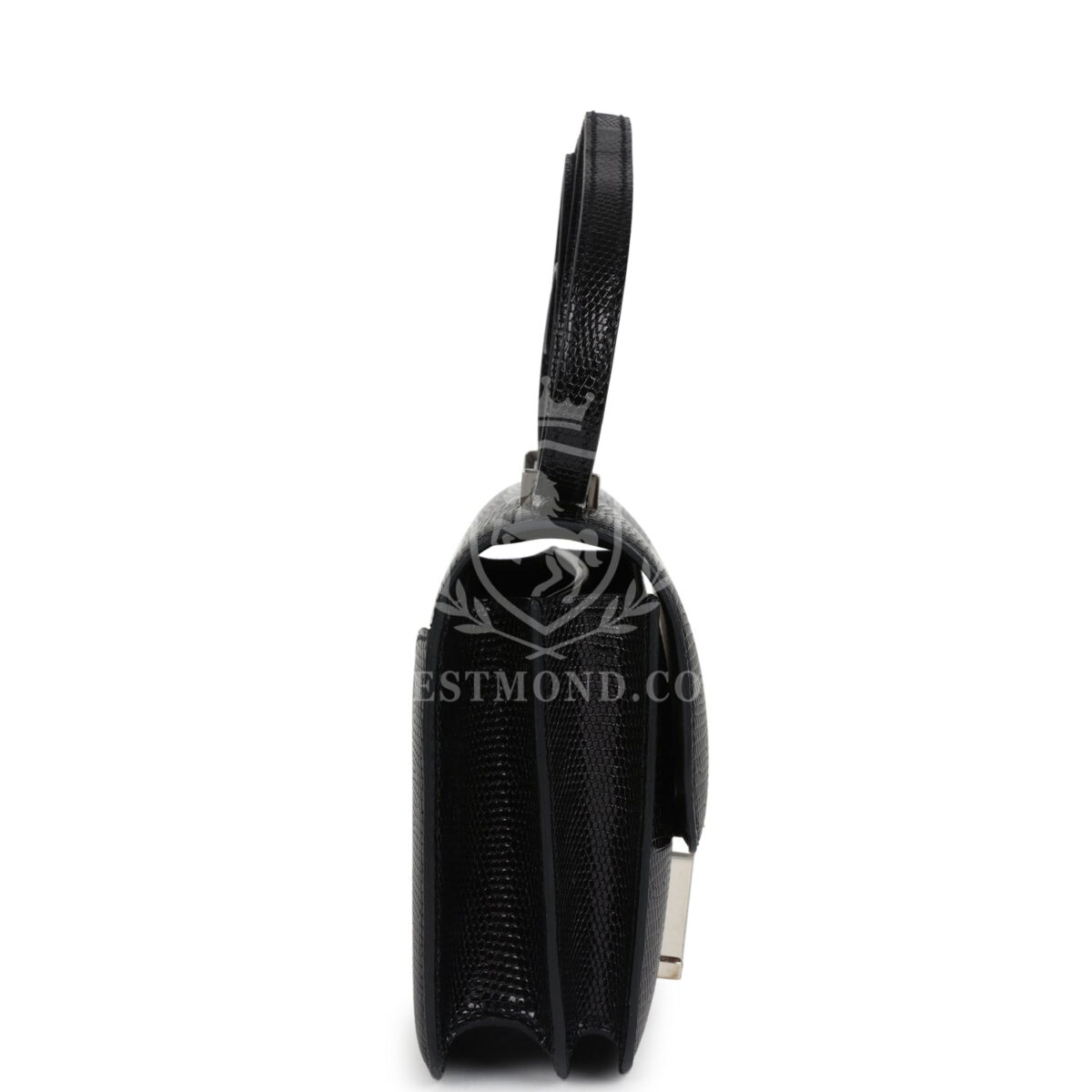 Hermes Constance 18 Black Varanus Niloticus Lizard PHW — изображение 3