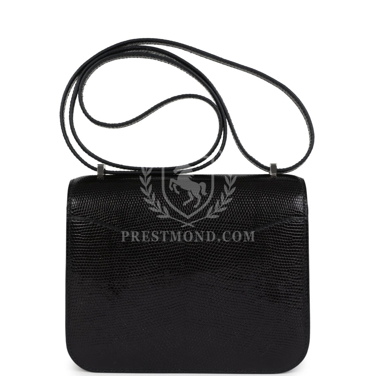 Hermes Constance 18 Black Varanus Niloticus Lizard PHW — изображение 4