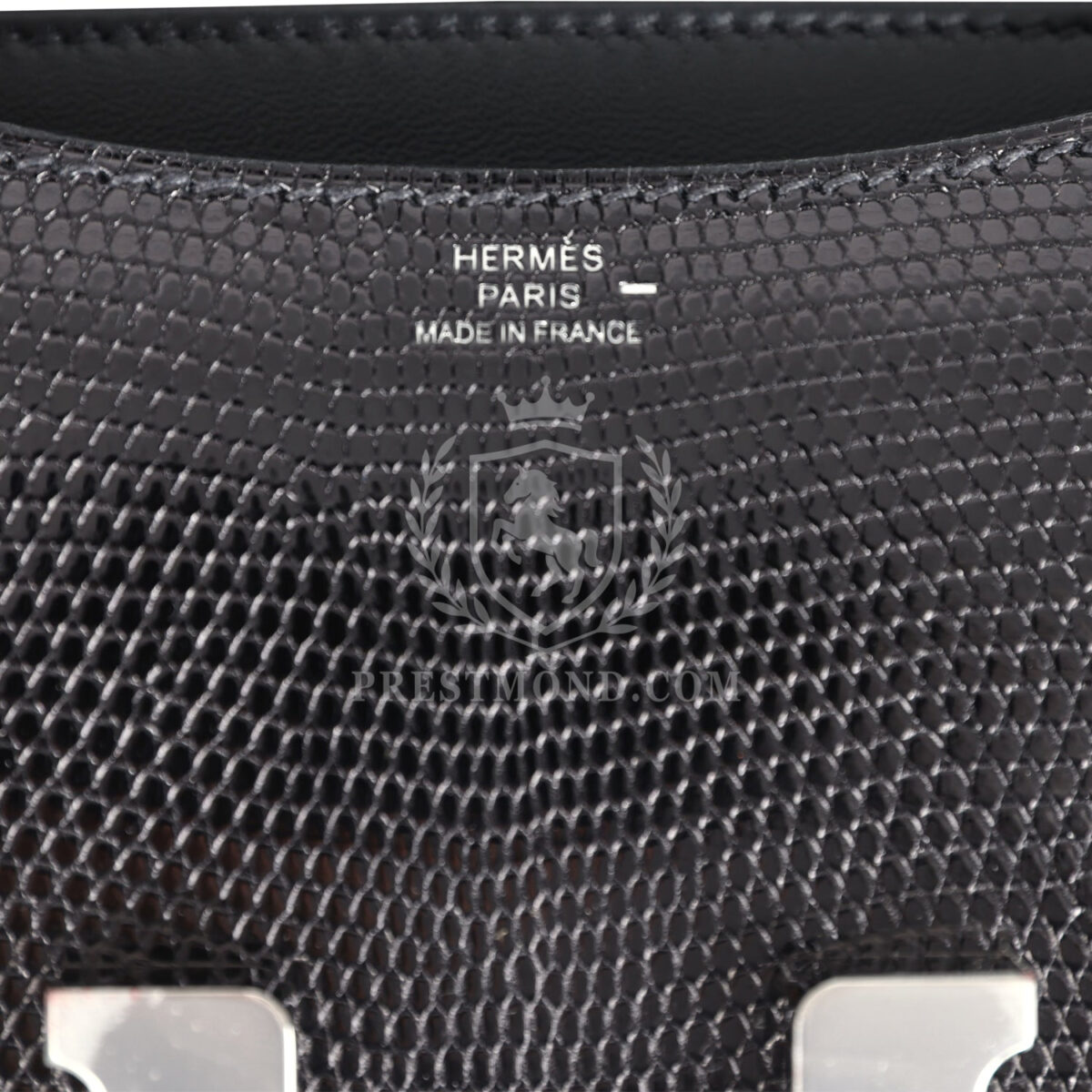 Hermes Constance 18 Black Varanus Niloticus Lizard PHW — изображение 8