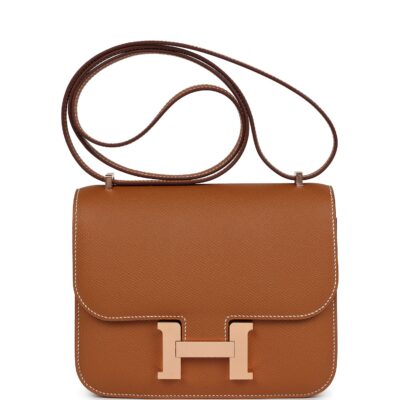 Hermes Constance 18 GHW Epsom Rose GHW