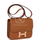 Hermes Constance 18 GHW Epsom Rose GHW