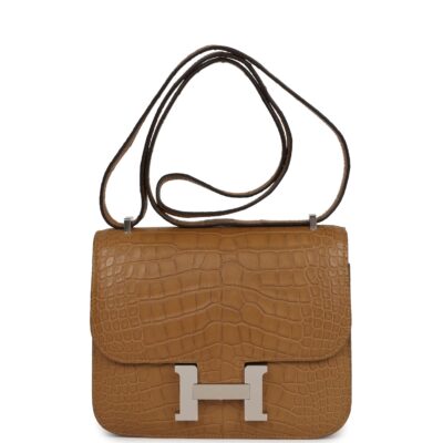 Hermes Constance 18 Kraft Matte Alligator PHW