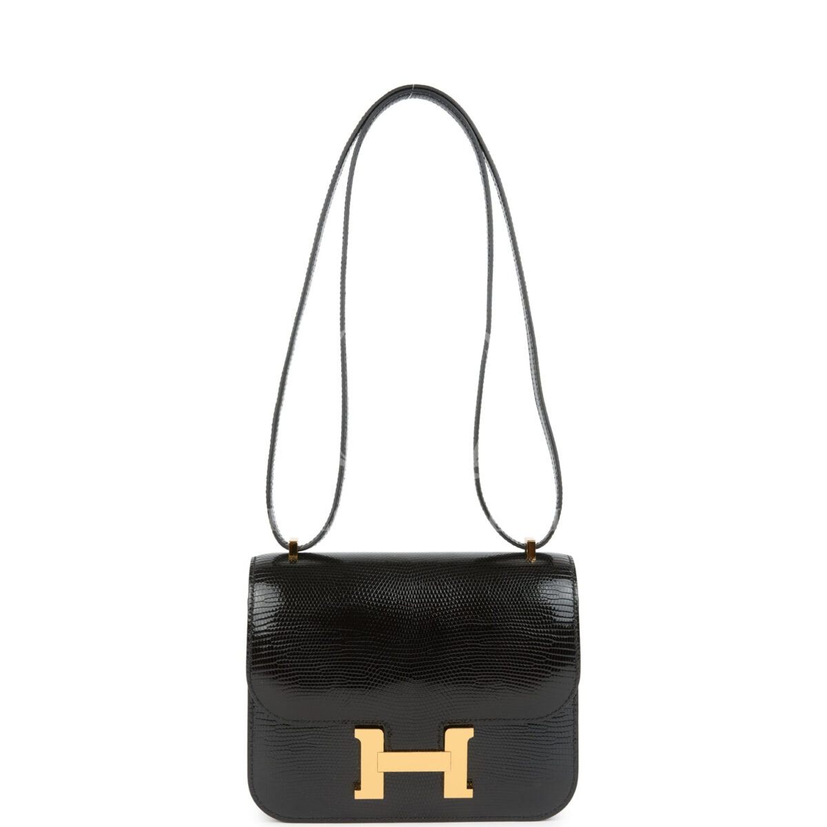 Hermes Constance 18 Black Varanus Salvator Lizard GHW — изображение 7