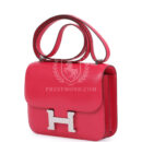 Hermes Constance 18 Rose Extreme Chevre Chamkila PHW