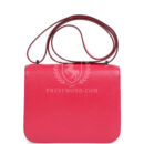 Hermes Constance 18 Rose Extreme Chevre Chamkila PHW