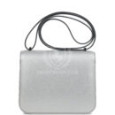 Hermes Constance 18 Argent Chevre Chamkilight PHW