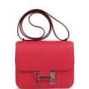 Hermes Constance 18 Rose Extreme Epsom Marquette PHW