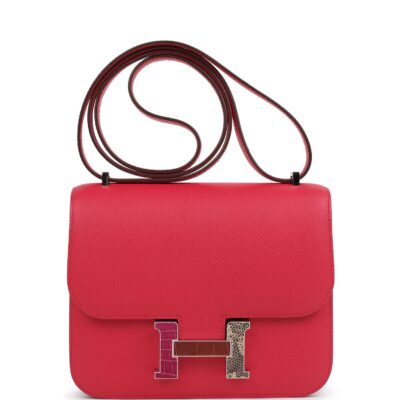 Hermes Constance 18 Rose Extreme Epsom Marquette PHW