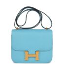 Hermes Constance 1-18 Celeste Epsom GHW