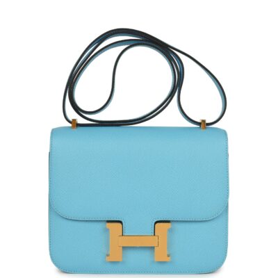 Hermes Constance 1-18 Celeste Epsom GHW